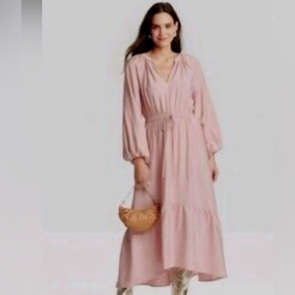 Elegant Pink Women's Dress